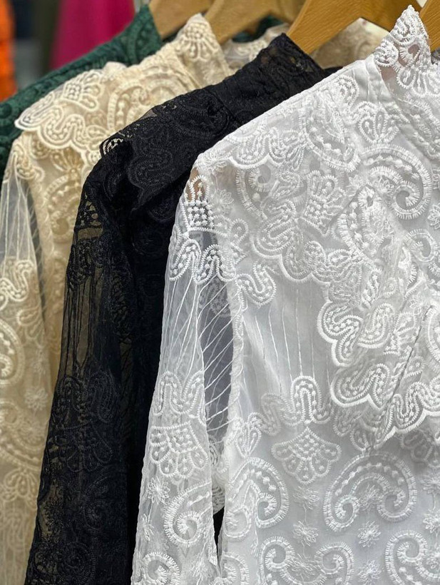 شومیز مجلسی گیپور کیفیت عالی ترند ۲۰۲۶ وارداتی برند Mia Fashion