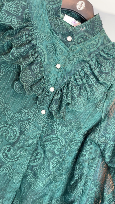 شومیز مجلسی گیپور کیفیت عالی ترند ۲۰۲۶ وارداتی برند Mia Fashion