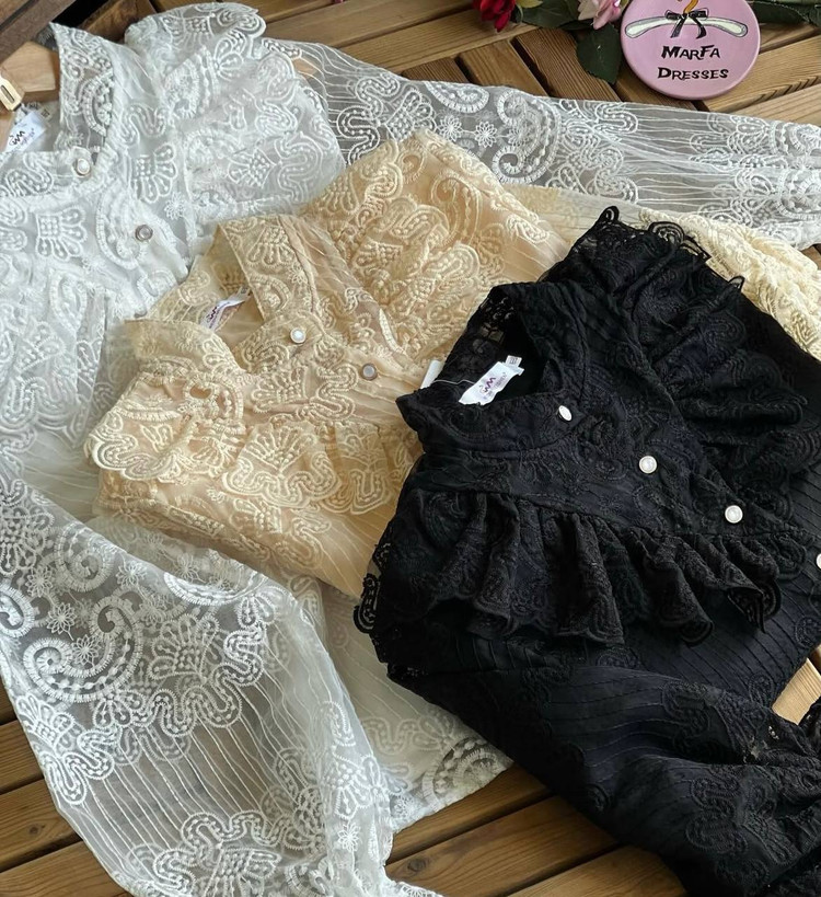 شومیز مجلسی گیپور کیفیت عالی ترند ۲۰۲۶ وارداتی برند Mia Fashion