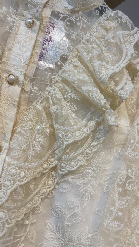 شومیز مجلسی گیپور ترند ۲۰۲۶ برند Mia Fashion وارداتی