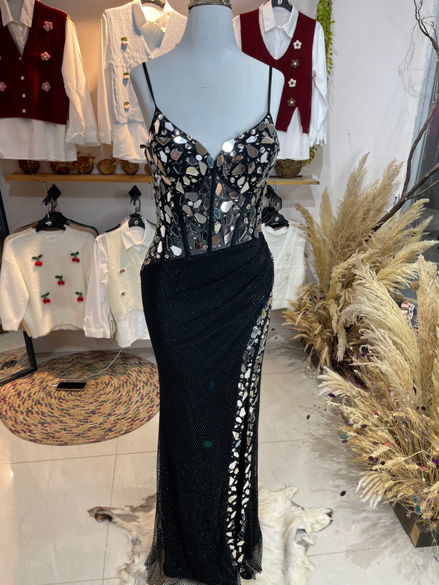 پیراهن مجلسی آینه ای وارداتی