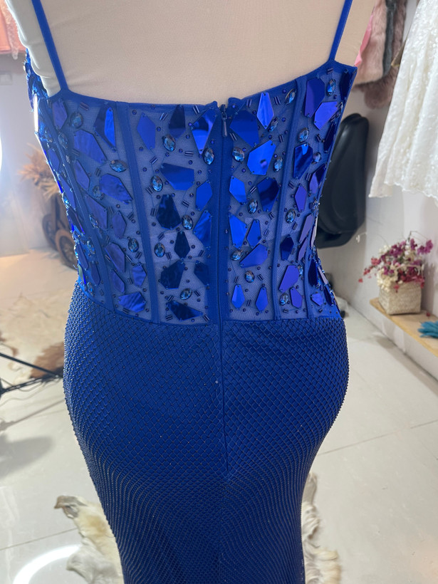 پیراهن مجلسی طرح آینه ای وارداتی