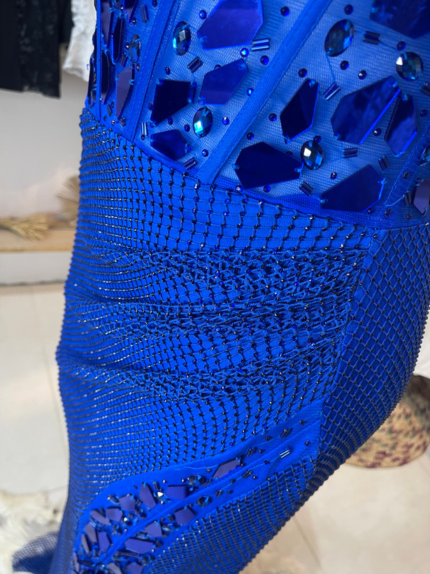 پیراهن مجلسی طرح آینه ای وارداتی