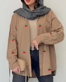 شومیز لنین گلدوزی طرح گیلاس